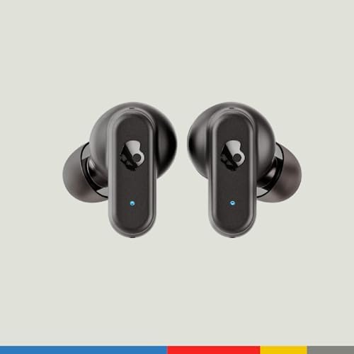 Skullcandy Dime 3 True Wireless Earbuds – Bluetooth Headphones with Noise-Isolating Fit, 20-Hour Battery Life & Integrated Microphone for Seamless Calls – Lightweight Design with Convenient Lanyard for Easy Carry – Compatible with i Phone & Android Devices