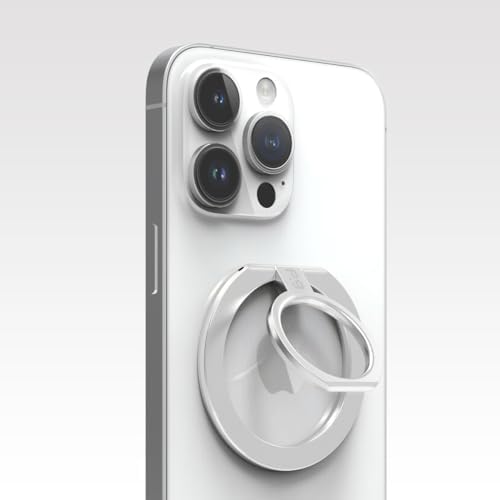 Magnetic Phone Grip Ring Stand for i Phone 16 Series – Premium Gold Kickstand Holder for Mag Safe Compatibility – Effortless Attachment for Hands-Free Streaming & Meetings – Versatile Design with Metal Stickers for Non-Mag Safe Phones – Lifetime Warranty & 30-Day Money Back Guarantee