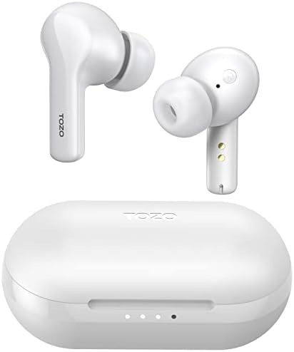 TOZO A2 Mini Wireless Earbuds – Bluetooth 5.3 Lightweight In-Ear Headphones with Advanced Waterproof Technology, Exceptional Sound Quality, and Ergonomic Design for Music, Calls, and Active Lifestyles – Portable Charging Case Included in Elegant Black Finish
