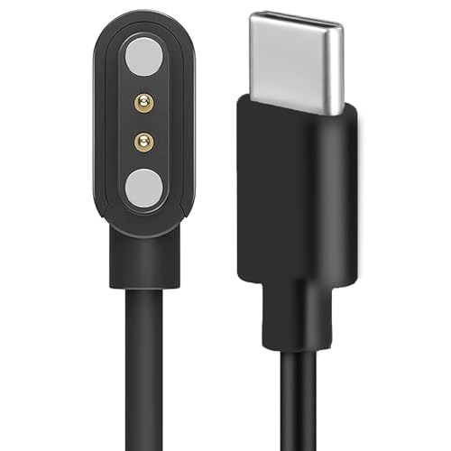 Effortless Power Management: HIRREO Military Smart Watch Rapid USB-C Magnetic Charger – High-Speed, Durable Charging Cable for Models FV14, I121, FV13, V99, FV15, DM1, DM2, EF7, TX1 – Optimal Travel Companion for Active Lifestyles