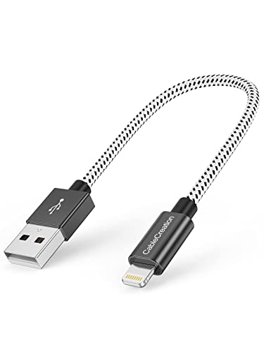 Compact 15 cm MFi Certified Lightning Charging Cable for i Phone & i Pad – Fast Charge Compatibility with i Phone 14/14 Pro Max/13/12/12 Pro/11/X/XR/8/8 Plus/7/6 S/6/SE – Durable & Travel-Friendly USB to Lightning Cable for On-the-Go Power Solutions – Premium Quality Design for Enhanced Performance and Reliability