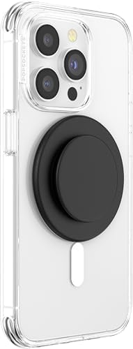 Transform Your Mobile Lifestyle with the Customizable Pop Sockets Mag Safe Grip & Stand – Secure Black Accessory for Effortless Hands-Free Viewing and Seamless Wireless Charging Compatibility for i Phone Users