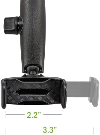 Universal 360-Degree Rotating Car Mirror Phone Mount – Adjustable Cradle for i Phone 14 Pro, Galaxy S23 Ultra & More – Hands-Free Driving Accessory for Enhanced Safety and Convenience