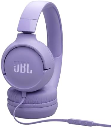 JBL Tune 520 C On-Ear Headphones – USB-C Wired Design with Hi-Res Audio Precision, Enhanced Pure Bass Sound, and Ergonomic Comfort Fit, Complete with 3-Button Remote for Seamless Call and Music Control (Stylish White Finish) – Ideal Choice for Audiophiles and Professionals Seeking Superior Sound Experience