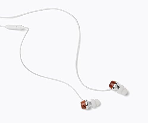Elevate Your Sound Experience: Symphonized ALN Premium Wood Noise-Isolating In-Ear Headphones with Mic – Lightweight, Durable, and Compatible with All Devices (White)