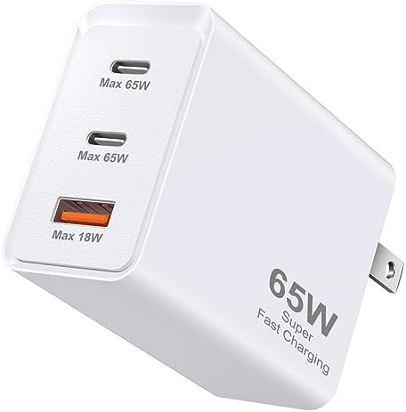 Agtray 65 W USB C Charger – Ultra-Fast 3-Port Power Adapter for Mac Book, i Phone 16 Series & Samsung Galaxy S25/S24 – Multiport PD/QC3.0/PPS Wall Charger for Efficient Device Charging On-the-Go – Superior Compatibility & Compact Design for Travel