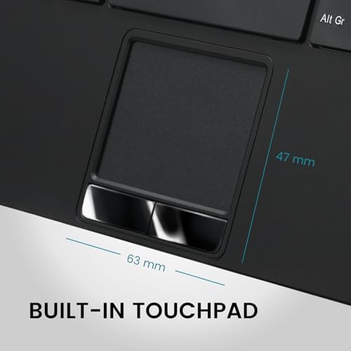 Revolutionize Your Workspace with the Perixx PERIBOARD-525 US Wired Mini USB Keyboard Featuring Touchpad – Compact Design with X Type Scissor Keys, Dual USB Hubs, and Optimal Compatibility for Enhanced Productivity
