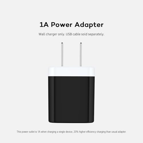 5-Pack Dual Port USB Wall Charger – Fast Charging Power Adapter Cube for i Phone 16, Samsung Galaxy, and More – Compact Travel Brick with Safety Features for Quick Device Charging and Enhanced Compatibility – Ideal for Home and On-the-Go Use
