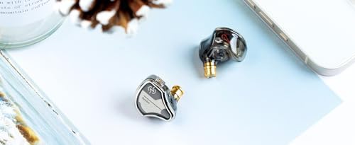 KZ ZSN PRO X Dual Driver Earbuds – Hi-Fi Stereo Headphones with Balanced Armature & Dynamic Driver, Ergonomic Comfort for Optimal Listening, Detachable Cable & Built-In Microphone, Perfect for Audiophiles & Everyday Use – Golden Finish