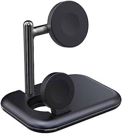Portable 2-in-1 Wireless Charger Stand for Apple Watch – Foldable Charging Solution for Ultra/SE/Series 1-8 | Enhanced Fast Charging & Stylish Design for On-the-Go Use