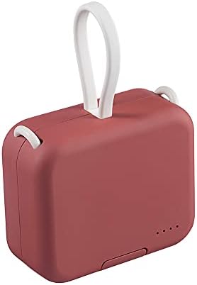 Ultra-Compact 4000 m Ah Power Bank with Built-in Cable – Fast Charging Portable Charger for i Phone, Samsung, Google Devices – Stylish Green Mini External Battery Pack for On-the-Go Connectivity and Convenience