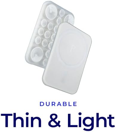 Revolutionary Magnetic Suction Phone Mount for Seamless Content Creation and Fitness | The Clingy Thingy – Mag Safe Compatible Holder for i Phone 16/15/14/13/12 in Elegant White/Green – Experience Unmatched Hands-Free Versatility with Superior Grip and Ultra-Portable Design