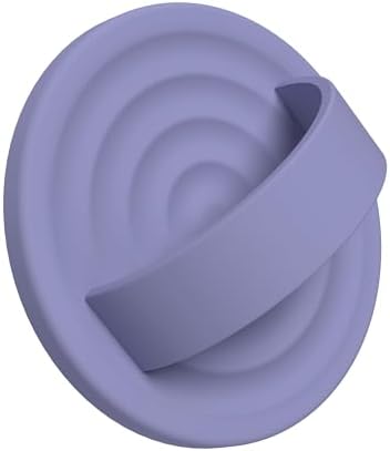 Upgraded Magnetic Phone Grip for i Phone: Premium Silicone Loop Holder with Mag Safe Compatibility – Ergonomic 360-Degree Stand, Non-Slip Design in Sleek Black for Enhanced Comfort and Secure Handling on i Phone 16/15/14/13/12 Pro Max/Plus