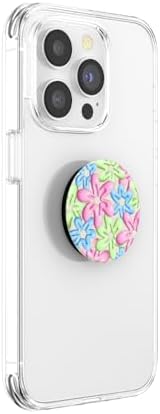 Magnetic Pop Grip for Mag Safe – Elegant Enamel Rose Noir | Multifunctional Phone Stand with Secure Grip & Customizable Swappable Top | Effortless Hands-Free Viewing Kickstand | Wireless Charging Compatible Accessory for Enhanced Smartphone Usability