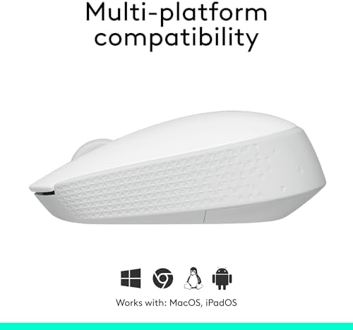 Logitech M170 Wireless Mouse – Ultra-Responsive Optical Tracking, Ambidextrous Design for All Users, 2.4 GHz USB Mini Receiver, 12-Month Battery Life, Perfect for PC, Mac & Laptop – Elevate Your Productivity with Seamless Wireless Freedom
