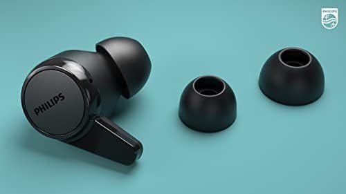 Philips T1207 True Wireless Earbuds – 18-Hour Playtime, IPX4 Water-Resistant Design for Active Lifestyles, Superior Comfort, and Effortless Bluetooth Connectivity in Stylish Teal