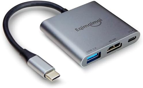Ultra HD USB C to HDMI Multi-Port Adapter – 4 K@120 Hz Docking Station with 100 W Power Delivery for Fast Charging – High-Speed USB-C to USB-A Converter for Mac Book, i Pad Pro, and Laptops – Essential Tool for Professionals and Creatives Seeking Enhanced Connectivity and Performance