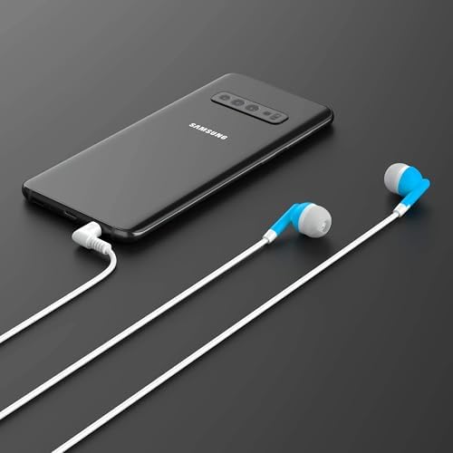 Maeline 100-Pack Bulk Earbuds with 3.5 mm Connector – Multi-Color Stereo Earphones for Schools, Events, and Promotions – Superior Sound Quality and Comfort for Everyday Use