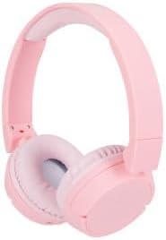 Stylish Pink Kid-Safe 2-in-1 Bluetooth & Wired Headphones – Noise-Cancelling, Volume Control for Young Audiophiles – Portable & Foldable Design for Safe Listening On-the-Go – Ultimate Protection for Children’s Ears – Perfect for Travel and Everyday Use