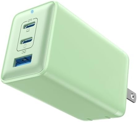 High-Efficiency 128 W USB C Wall Charger – Ga N III 3-Port Fast Charging Hub for Mac Book, i Phone, Galaxy & More – Portable 65 W Adapter with Foldable Design for Ultimate Convenience and Speed