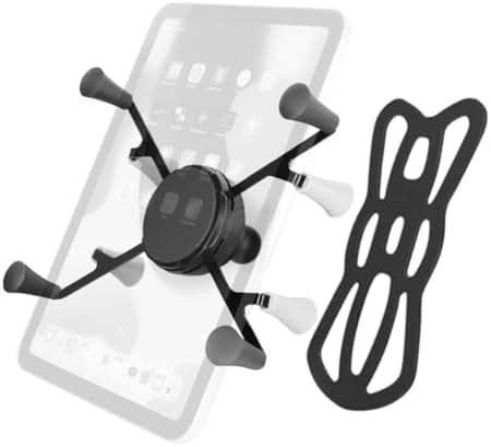 Versatile RAM-Compatible Phone Mount with Adjustable Cradle and B Size 1″ Ball – Durable Black Handlebar Holder for Cyclists and Motorcyclists – Optimize Viewing Angles and Ensure Device Stability on the Go