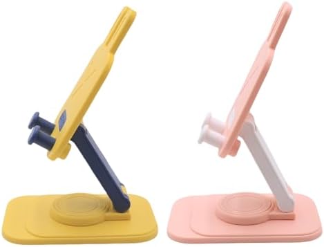 Cute Rabbit 2-Pack Foldable Phone Stand Holder: 360-Degree Adjustable Desk Accessory for All Smartphones – Stylish Functionality and Enhanced Compatibility for Everyday Use