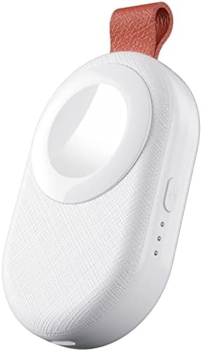 PZOZ Portable Wireless Travel Charger for Apple Watch – 1200 m Ah Fast Charging Power Bank with Keychain Attachment, Compatible with All Series Including Ultra 10, Sleek Black Design for Ultimate Travel Convenience and Efficiency