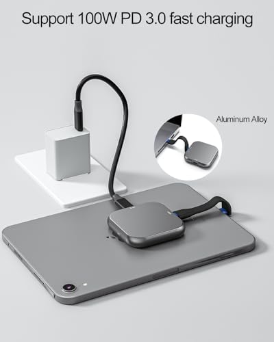 Revolutionize Your Storage with the Magnetic M.2 2230 NVME Enclosure for i Phone 15/16 Pro Max – Ultra-Fast USB-C 3.2 Gen2 Adapter, 10 Gbps Transfer Speeds, 100 W PD Charging, Lightweight Aluminum SSD Case for Android/i Pad/Mac Book – Perfect for Creative Professionals and Tech Enthusiasts!