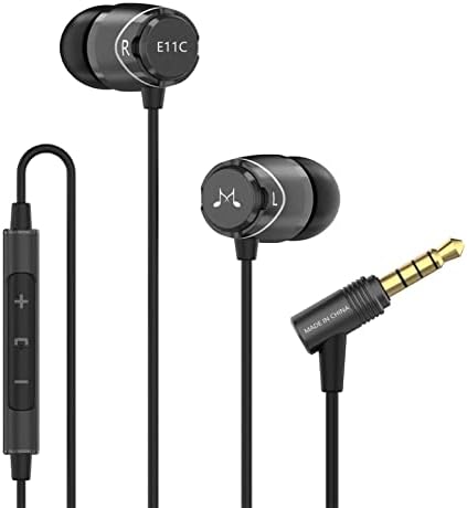 Elevate Your Audio Experience with Sound MAGIC E11 Wired Earbuds – Hi-Fi Stereo Earphones with Powerful Bass, Noise-Isolating Design, Tangle-Free Cord, and Enhanced Device Compatibility for Uninterrupted Listening Pleasure in Sleek Black Finish