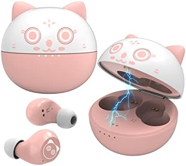 Charming Bluetooth Earbuds for Kids – Waterproof Noise-Cancelling In-Ear Headphones with Adorable Pig and Cat Designs – Comfortable Stereo Sound Perfect for Young Music Lovers and Learning – Durable, Easy-to-Clean Wireless Headset with Broad Device Compatibility – Engage Your Child’s Audio Experience with Fun and Functionality