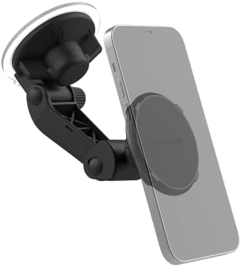 ROKFORM Magnetic Windshield Phone Holder with Strong Suction Cup – Adjustable 210° Tilt & 360° Rotation for Ultimate Hands-Free Navigation, Compatible with Mag Safe and Most Cases, Perfect for Safe Driving and Easy Access