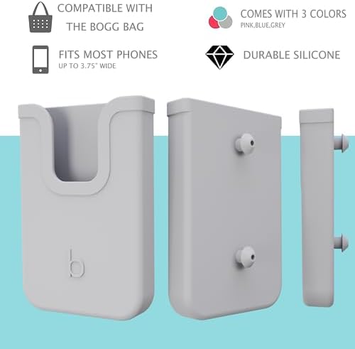 Silicone Phone Holder for Bogg Bags – Stylish and Functional Beach Accessory for i Phone & Android – Lightweight, Easy-to-Clean Vibrant Blue Attachment for Secure Device Protection During Outdoor Activities – Perfect for Sand and Surf Adventures