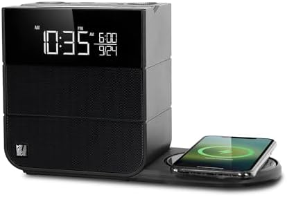 Sound Rise II Wireless Charging Pad – Sleek Black Fast Charger for Qi-Enabled Devices – Enhanced Non-Slip Design and Portability for Effortless Charging Experience