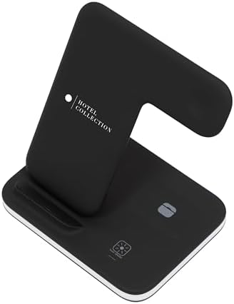 Premium Hotel Collection 4-in-1 Wireless Charging Station – Fast, Multi-Device Qi-Enabled Dock with Sleek Desk Organizer Design for Home, Office, and Travel