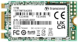 Elevate Your Device Performance with Transcend 250 GB M.2 2242 SATA III SSD – Lightning-Fast 500 MB/s Speeds, Ideal for Ultrabooks, Laptops, and Desktops, Featuring 3 D TLC NAND Flash, LDPC Error Correction, and SLC Cache for Unmatched Reliability and Compatibility