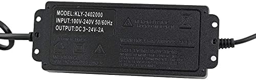 Yetaida Adjustable AC/DC Power Adapter 9 V-24 V 3 A with Digital LCD Display – Ideal Electric Supply for LED Strips and Household Devices, Compact 5.5 x 2.5 mm Connector for Ultimate Versatility and Performance Monitoring