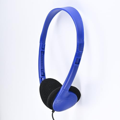 Bulk Kids Headphones – 25-Piece Classroom Audio Package for Enhanced Learning – Lightweight Adjustable On-Ear Design with Universal Device Compatibility in Sleek Black – Perfect for Engaging Group Activities and Extended Listening Comfort – Durable and Affordable Solution for Students and Adults