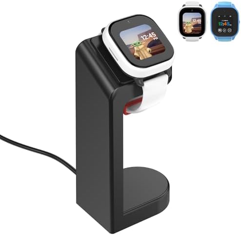Gizmo Watch 1 Charging Stand – Stylish Docking Station with 5 Feet Fast Charging Cable, USB Connectivity, and Case-Friendly Design for Ultimate Convenience and Aesthetic Appeal