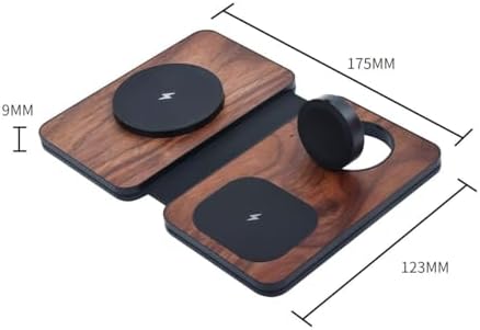 All-in-One Carbon Fiber Charging Station for Apple Devices – Fast Mag Safe Wireless Charger, Foldable Travel Solution for i Phone 16-12 Series, Air Pods & Apple Watch – Ultimate Portability & Efficiency