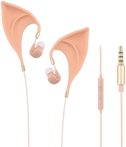 URIZONS Enchanting Elf Earbuds for Kids – Whimsical In-Ear Headphones with Ultra-Soft Comfort, Perfect for Cosplay and Everyday Adventures – Compatible with i Phone, i Pad, Android & Computers – Exceptional Sound Quality for Magical Listening Experiences