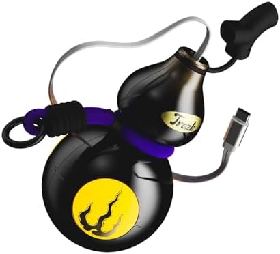 Fulu Mythical Gourd-Shaped Power Bank 10000 m Ah – Artistic Portable Charger with Integrated 2 ft Retractable USB-C Cable, 20 W Fast Charging for i Phone 16/15, i Pad, Pixel, and More – Durable, Stylish Power Solution for Adventurers and Tech Enthusiasts