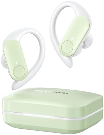 Maximize Your Fitness Journey with NS18 Wireless Earbuds – 12-Hour Playtime, Sweatproof Design, Tailored Sound via Custom App, and Robust 13 mm Bass Drivers for Deep Audio Experience, Featuring Bluetooth 5.3 for Seamless Connectivity (Black) – Ideal for Active Lifestyles and Audiophile Enthusiasts