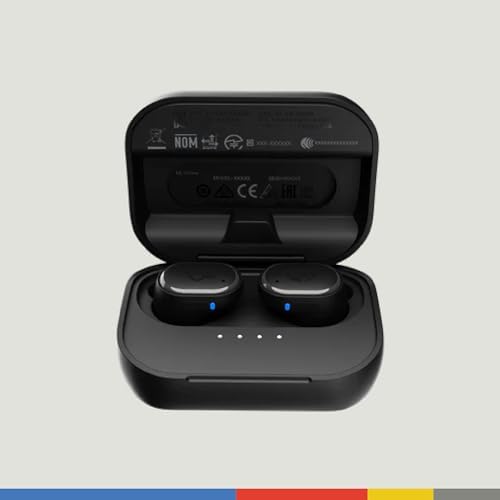 Skullcandy Grind Fuel Wireless Earbuds – Bluetooth Headphones with 40-Hour Battery Life, Noise-Isolating Comfort, and Wireless Charging Case – Customizable Audio via Skull-i Q App – True Black/Orange – Perfect for Music Lovers on the Go