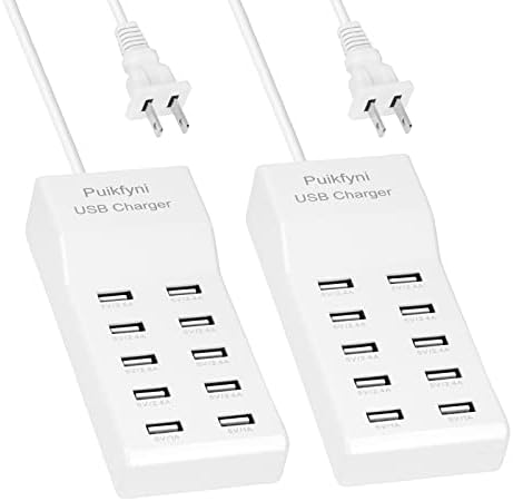 High-Speed 10-Port USB Charging Hub Duo: Ultimate Smart Charging Solution for Families and Tech Lovers – Multi-Device Power Station for Smartphones, Tablets, and Wearables with Compact Design for Home, Office, and Travel Needs
