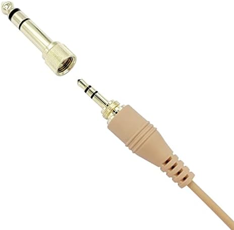 Professional Universal IFB Earpiece with 3.5 mm Connector – Lightweight On-Stage Ear Monitor for i Phone and Android – High-Fidelity Audio Clarity in Beige – Ideal for Broadcasting and Live Events – Ergonomic Design for All-Day Comfort – Versatile 1/4” Connector Option