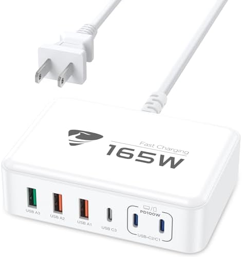 Powerful 240 W USB-C Charging Hub – Ultra-Compact 7-Port Ga N Charger for Fast Multi-Device Charging – Perfect for Mac Book Pro, i Phone, and Samsung Laptops – Efficient, Safe Power Solution for Home, Office, and Travel Adventures