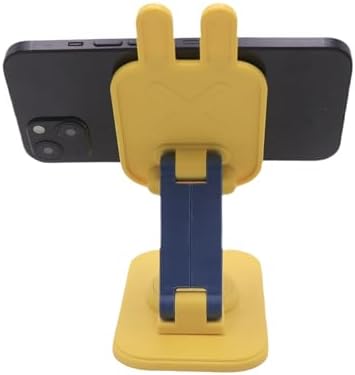 Cute Rabbit 2-Pack Foldable Phone Stand Holder: 360-Degree Adjustable Desk Accessory for All Smartphones – Stylish Functionality and Enhanced Compatibility for Everyday Use