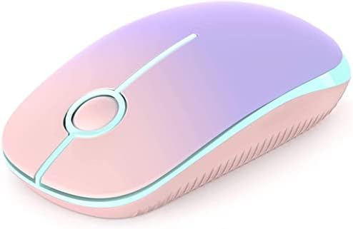 Sleek Vssoplor Wireless Mouse – Ultra-Slim Silent Optical Companion for Laptops & PCs | 2.4 GHz Nano Receiver, Perfect for Quiet Workspaces & Travel | Enhanced Compatibility for Windows, Mac & Linux