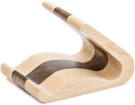 Wooden Cell Phone Stand, Stands for iPhone Universal Compatible with iPhone 15 14 Pro Max 13 12 Plus 11 se, Samsung S23 22, Moto G, LG Smartphone Holder for Desk Office (Maple and Walnut) – Enhanced Compatibility and Speed