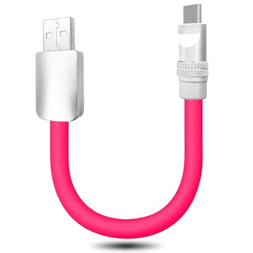 Ultra-Compact 240 W USB C Charging Cable – Sleek 4-Inch Power Bank Connector for i Phone 15/16 & Samsung Galaxy – Durable Tangle-Free Design for Effortless Portability – Essential Travel Accessory for Fast On-the-Go Charging Needs